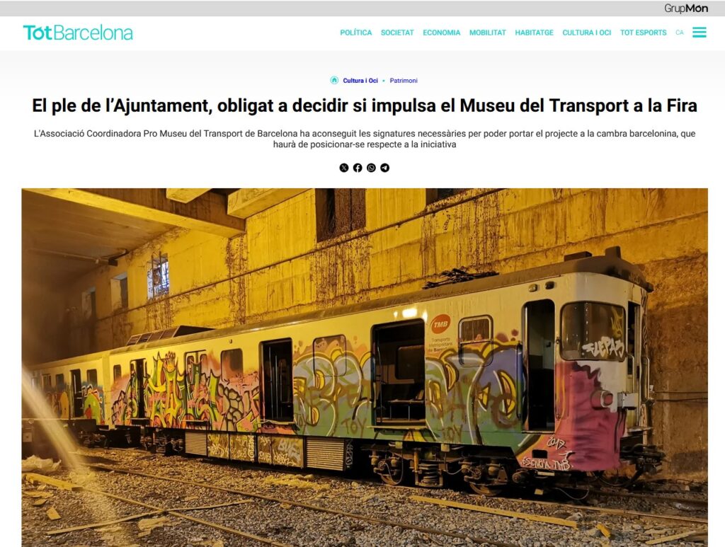 Article Museu Transport Barcelona